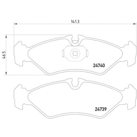 Pagid Brakes Dodge Sprinter 2500 06-03/Sprinter 3500 Brake Pad Set-D, 355014421 355014421